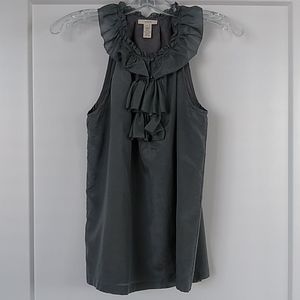 J Crew Lydia Ruffle Neck Top